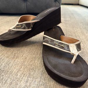 Coach Wedge Sandals - Size 10